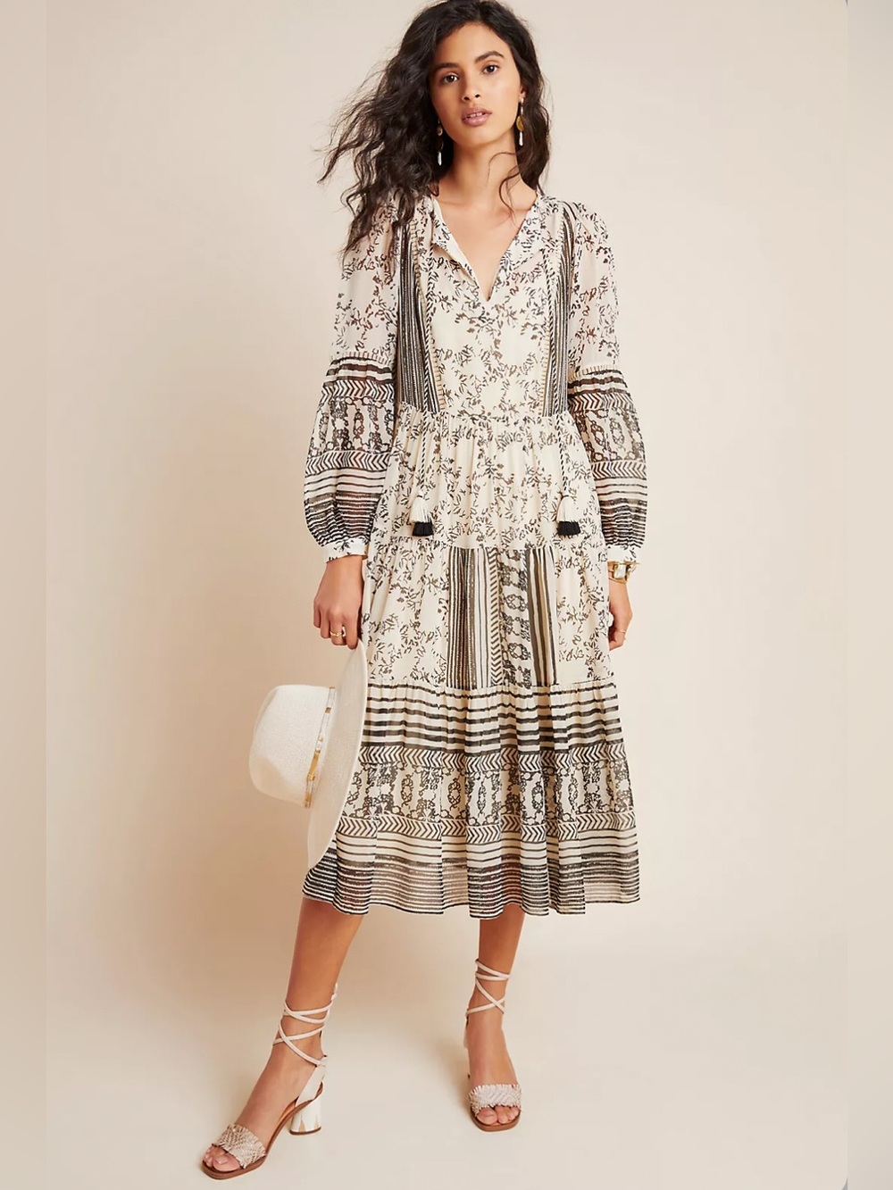 Anthropoligy Talulah Tiered Midi Dress